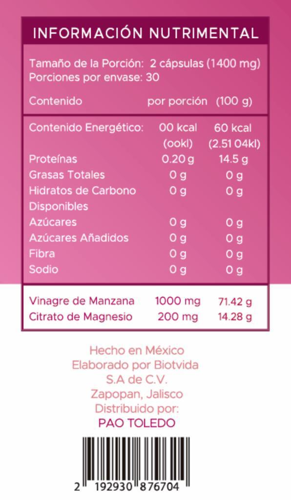 Dúo #Libérate (Jugo Verde + Vinagre de Manzana)